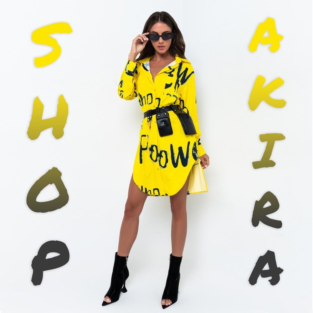 Powerful Women Long Sleeve Oversized Button Up